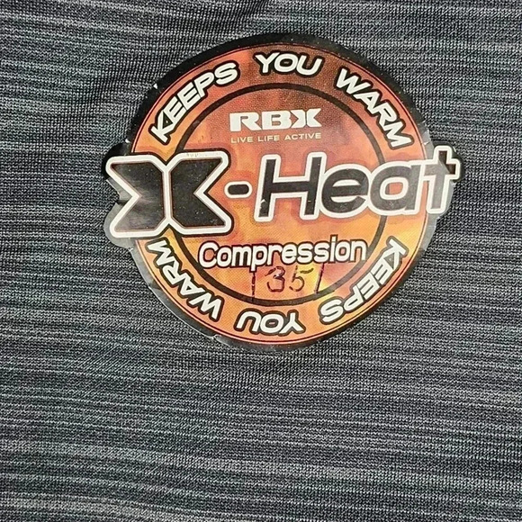 RBX Pro X-Dri  Compression Leggings Gray/black stripe men's # CRM733 XLARGE - Picture 6 of 9